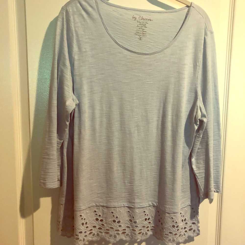 Light blue Chico’s top